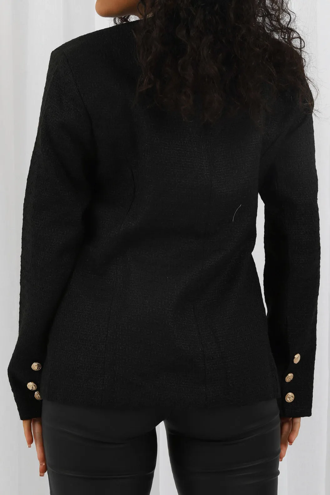 Nora Gold Button Jacket