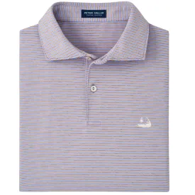 Peter Millar Ambrose Performance Jersey Polo-Lavender Fog with Island Logo