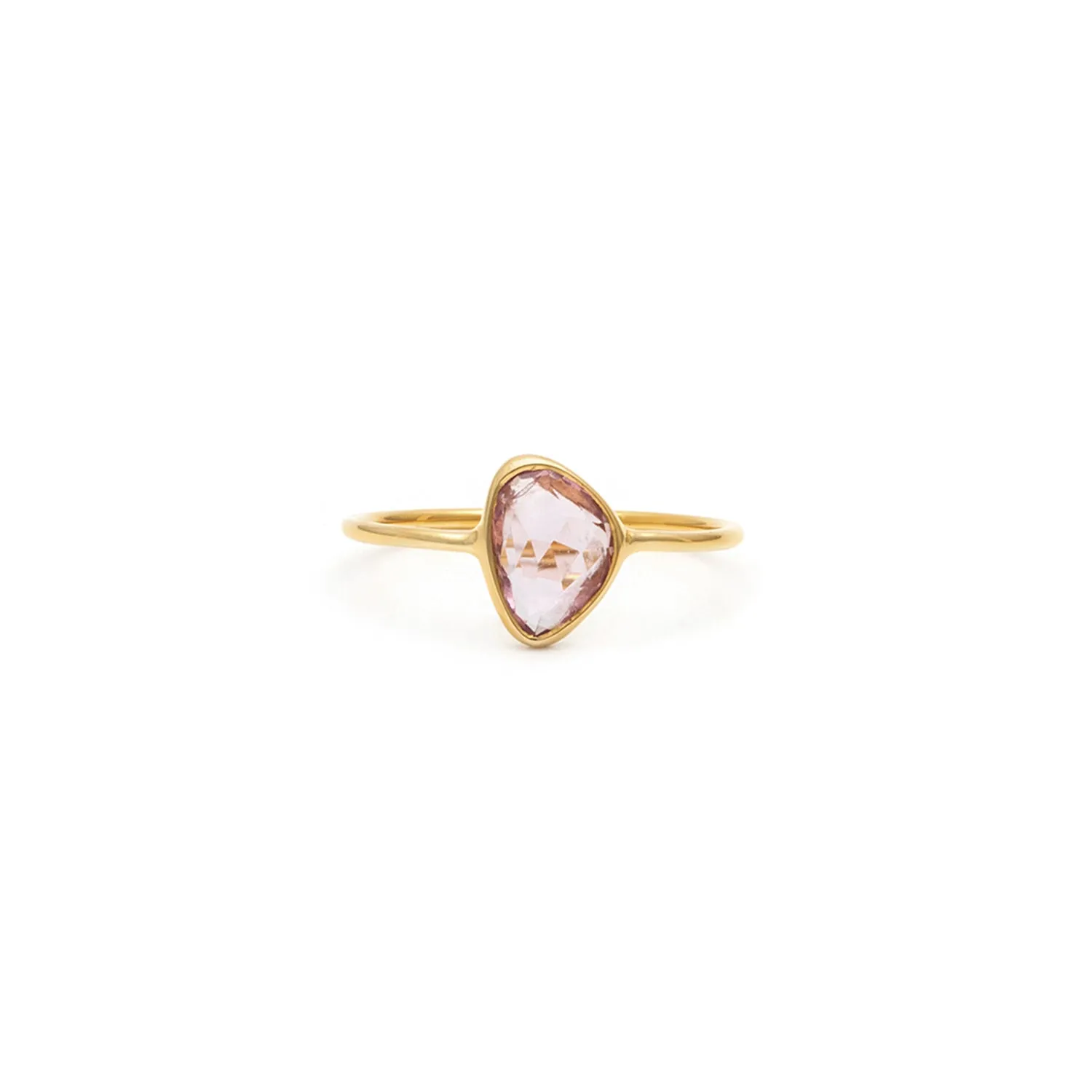 Rosecut Ring | 10k Gold & Pink Sapphire