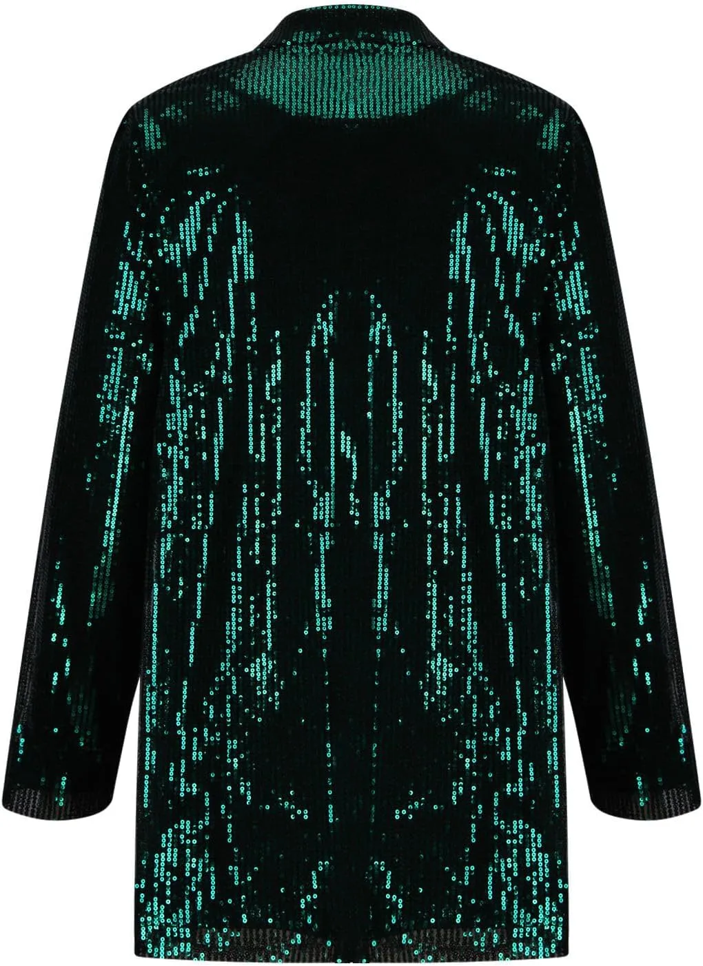 Sequin Blazer for Women Sparkly Jacket Cardigan Open Front Blazer Plus Size Outerwear Formal Jacket for Evening Gown