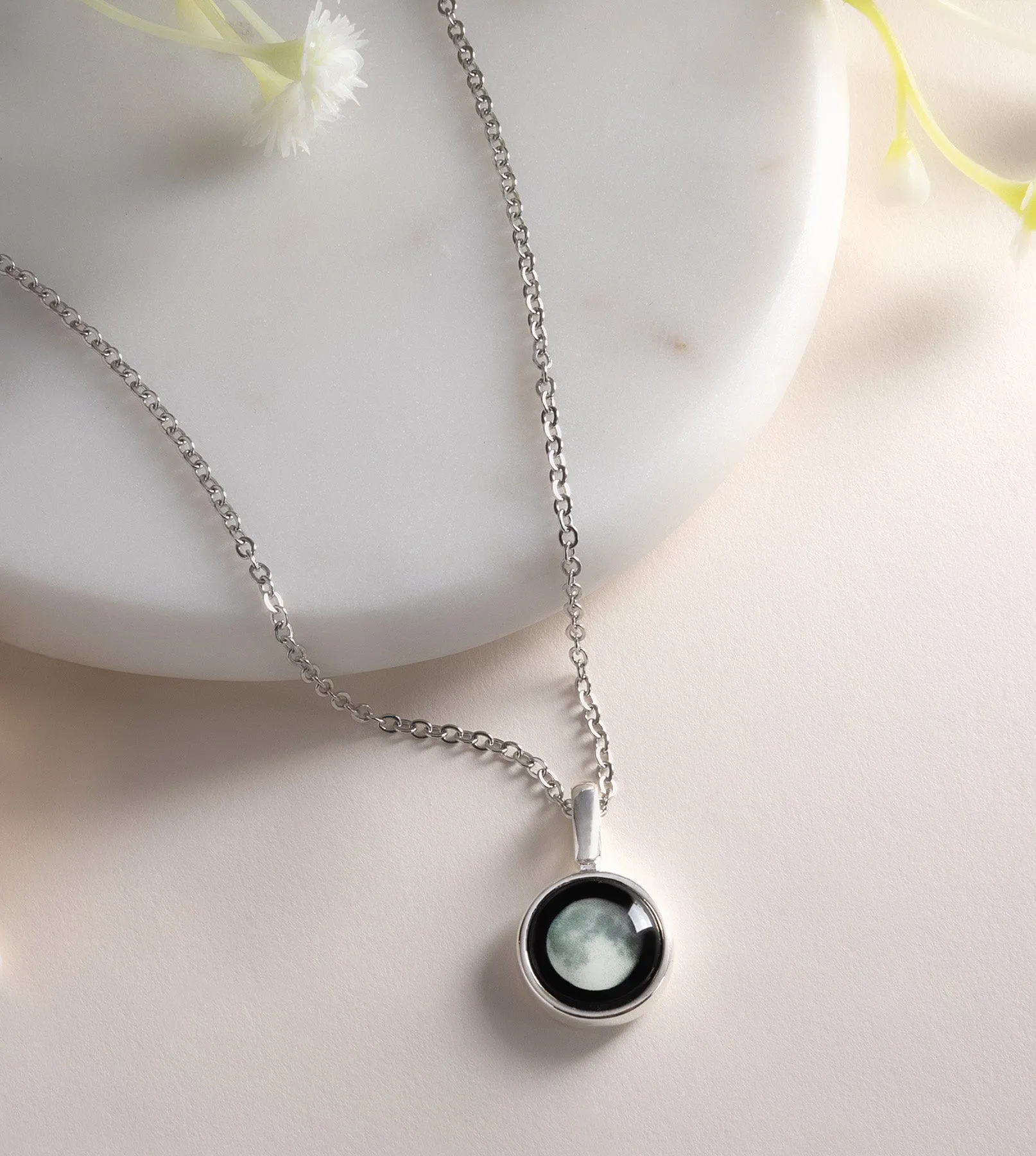 Sky Light Necklace in Silver