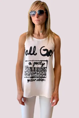 Tank - Off White Print