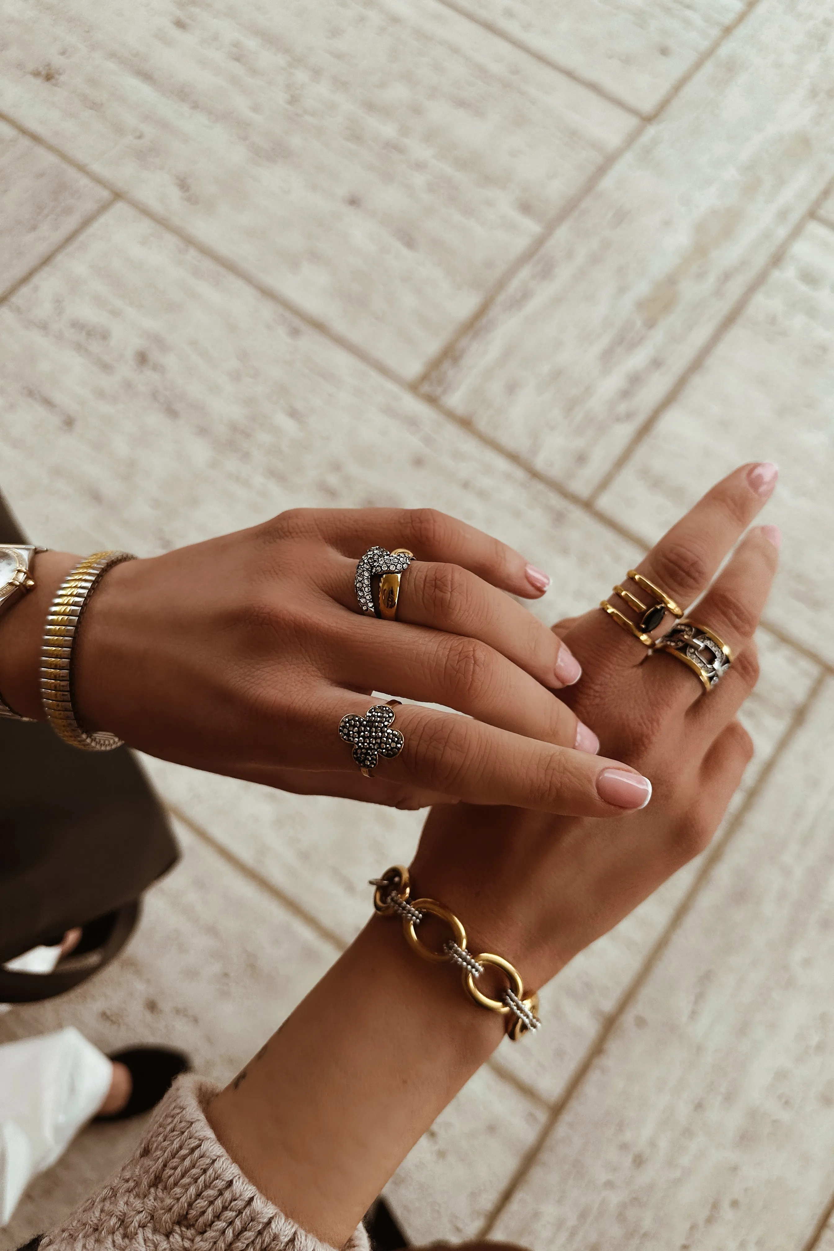 Two Tone Strap Cuff