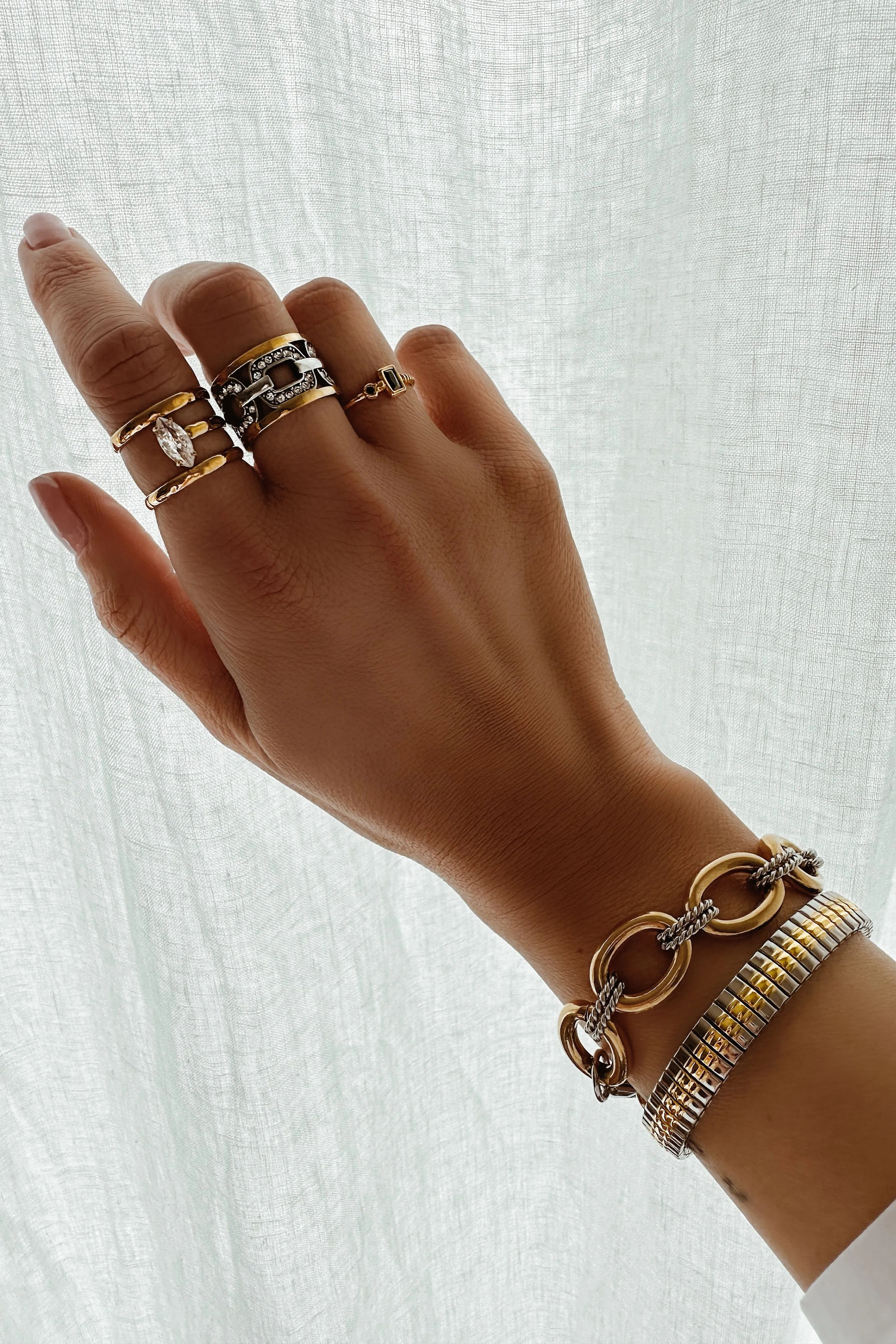 Two Tone Strap Cuff