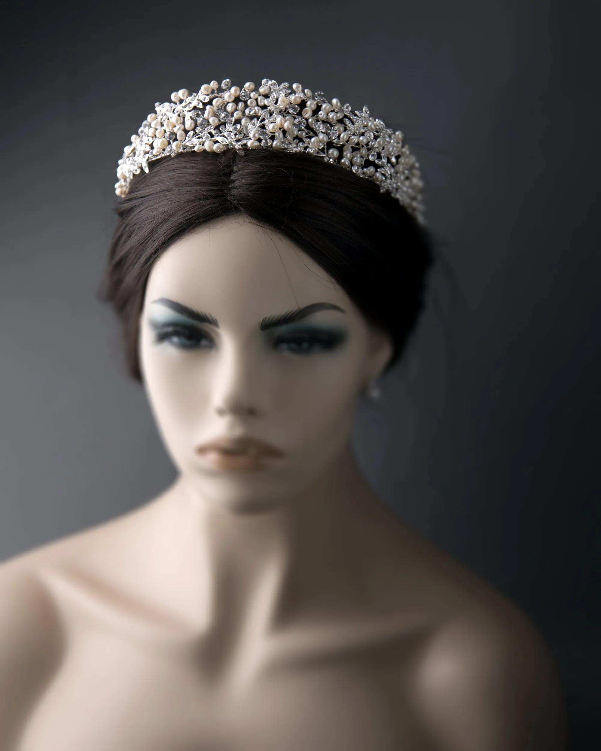Wedding Headband Headpiece with Freshwater Pearls