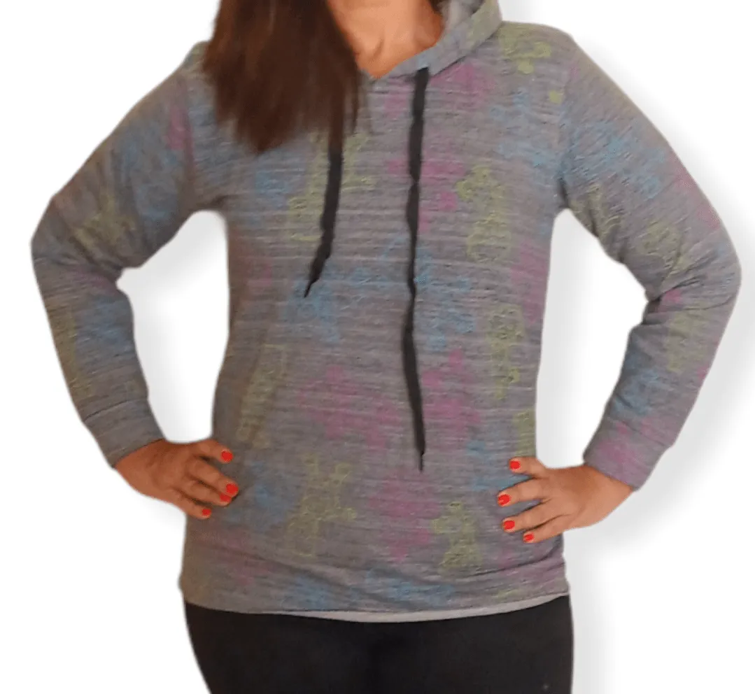 Women Hoodie Sweatshirt - Light Grey2