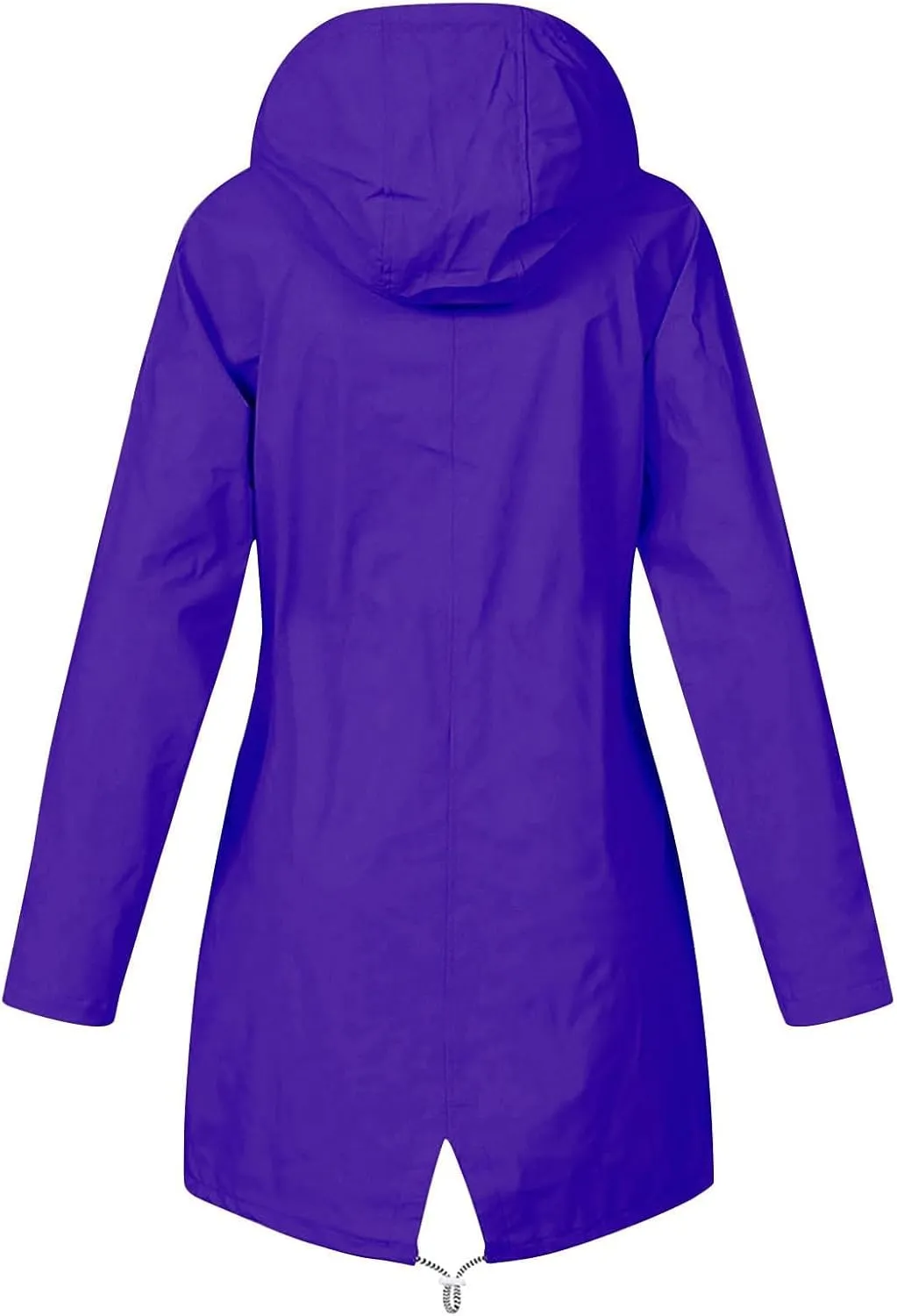 ZEFOTIM Raincoat for Women with Hood Waterproof Light Weight Casual Raincoat with Pockets Zip Up Hiking Jackets Clothes