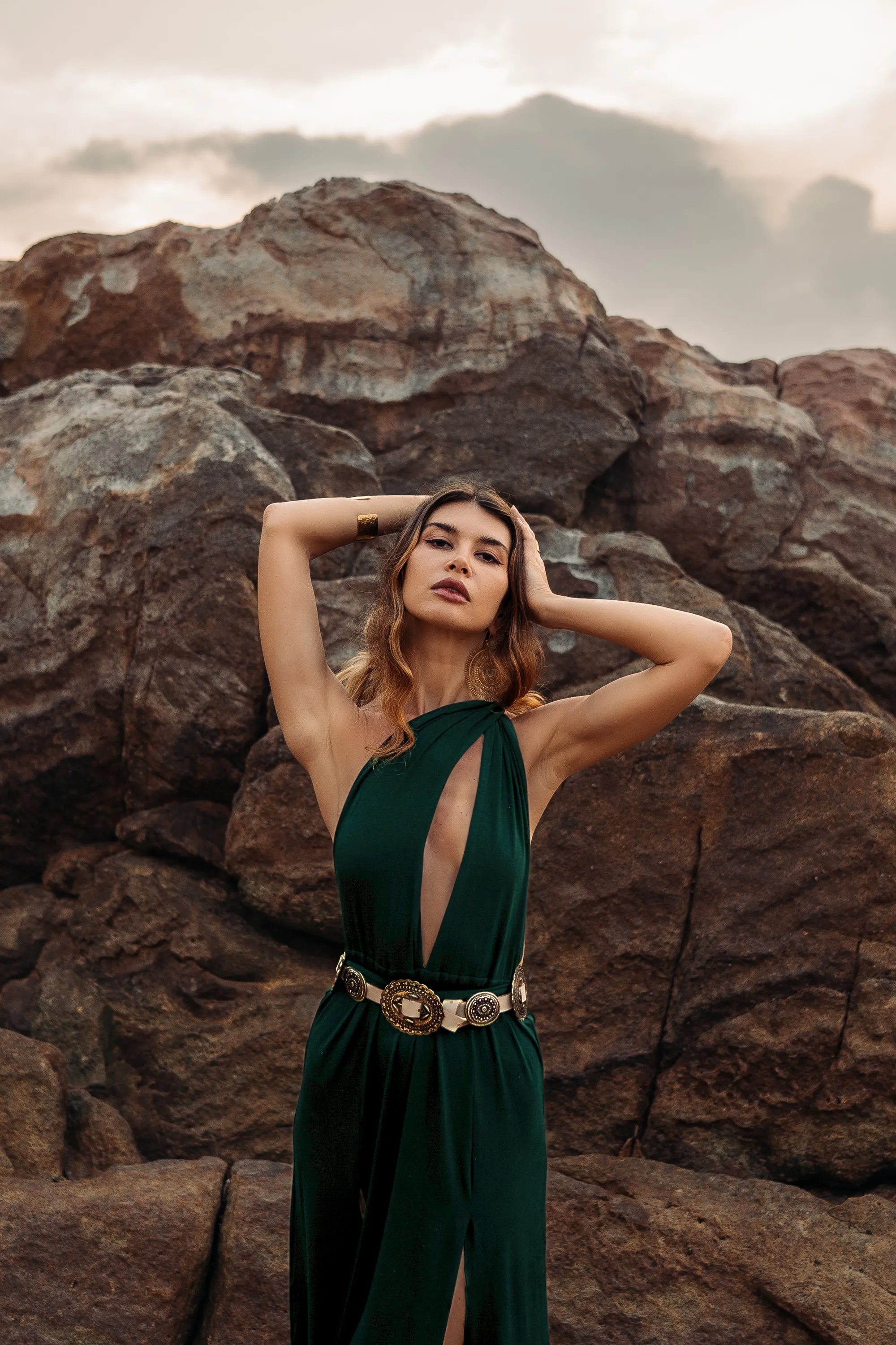 Zephyra Dress Emerald